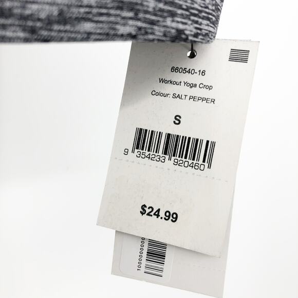 COTTON ON BODY Women's Sports Bra Small Black Grey Workout Yoga Crop NWT - Picture 9 of 10